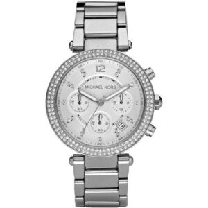 EUC Michael Kors Ladies Parker Silver Chronograph
Watch